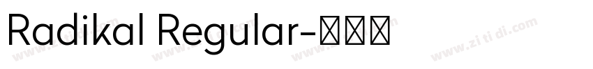 Radikal Regular字体转换 Radikal Regular字体转换